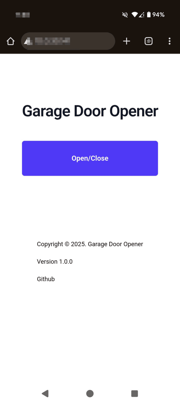 Pico Web UI Screenshot
