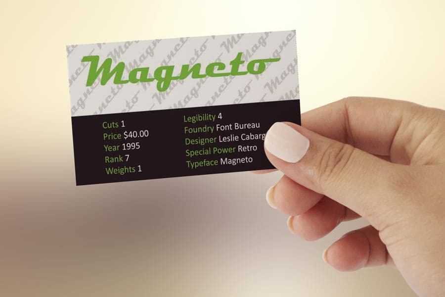 Type Trump card design